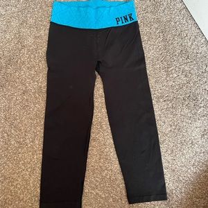 PINK crop Capri leggings